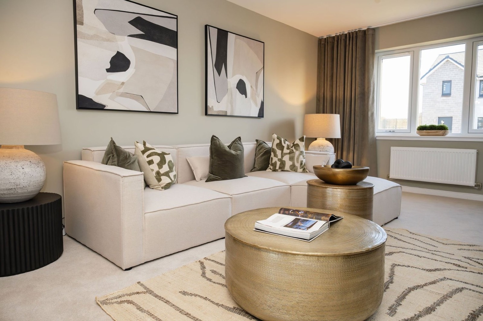 Caroline and Jane of Duo Property Stylers in a showhome in Fife